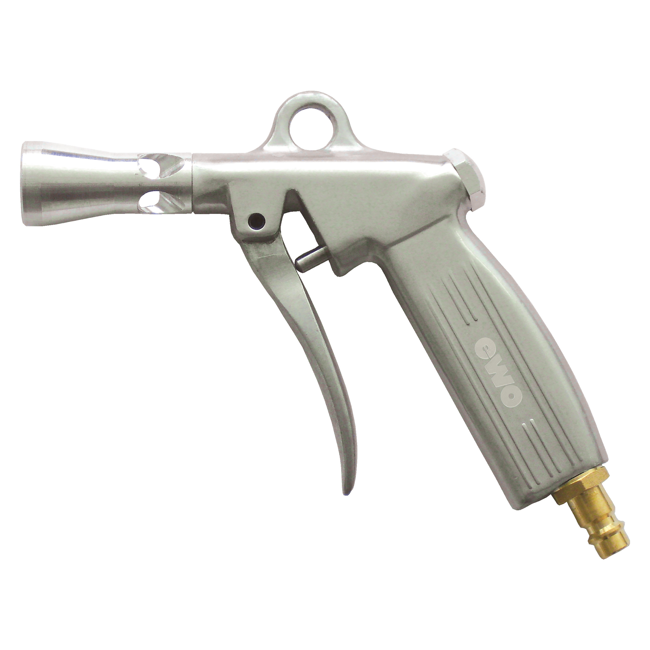 Blow gun, aluminium, die-cast, MOP 145 psi/10 bar, full-jet nozzle: metal design, hole-Ø2.5 mm; coupling plug DN 7.2
