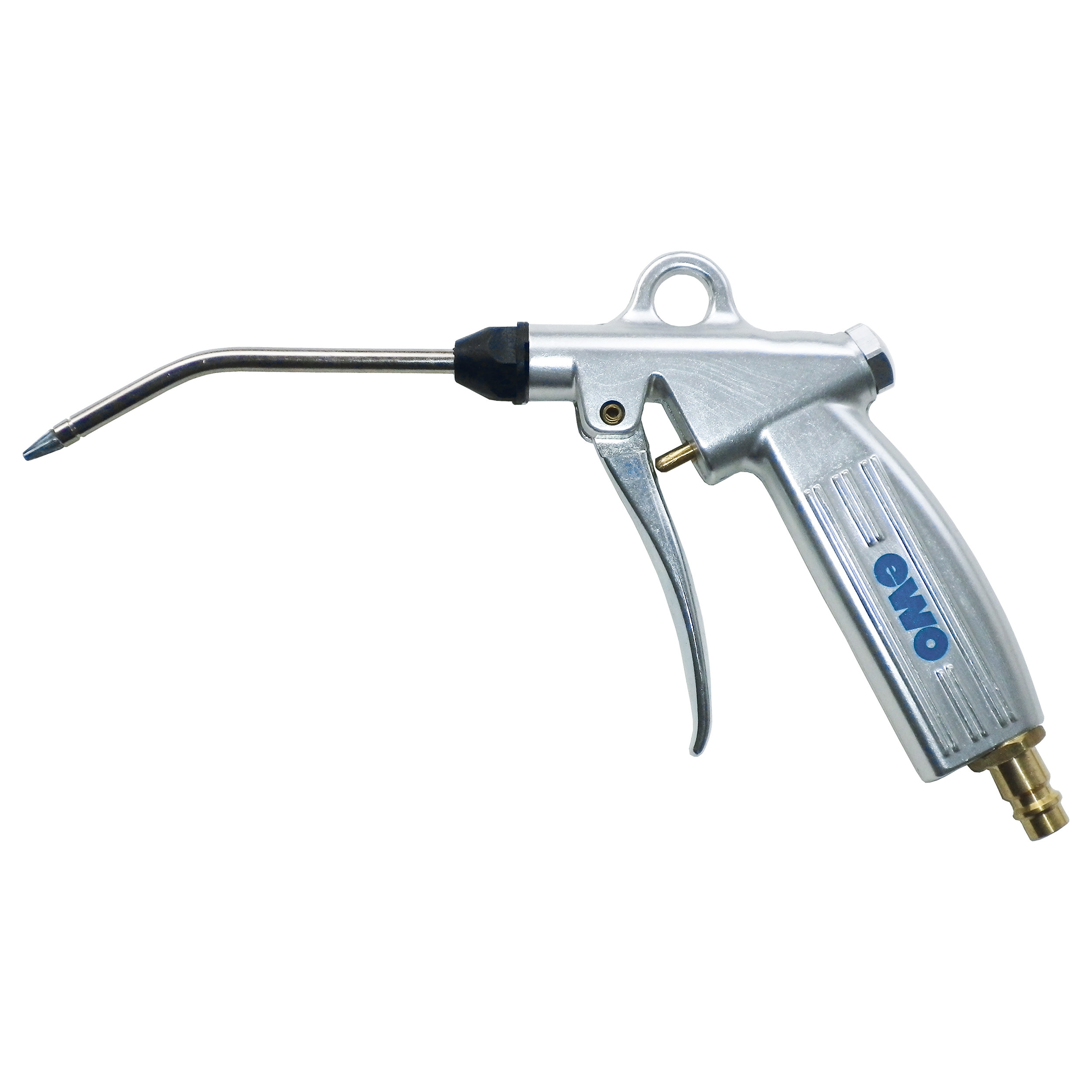 Blow gun, aluminium, forged, clear anodised, safety nozzle safetystar: length: 120 mm, star nozzle; G¼ female
