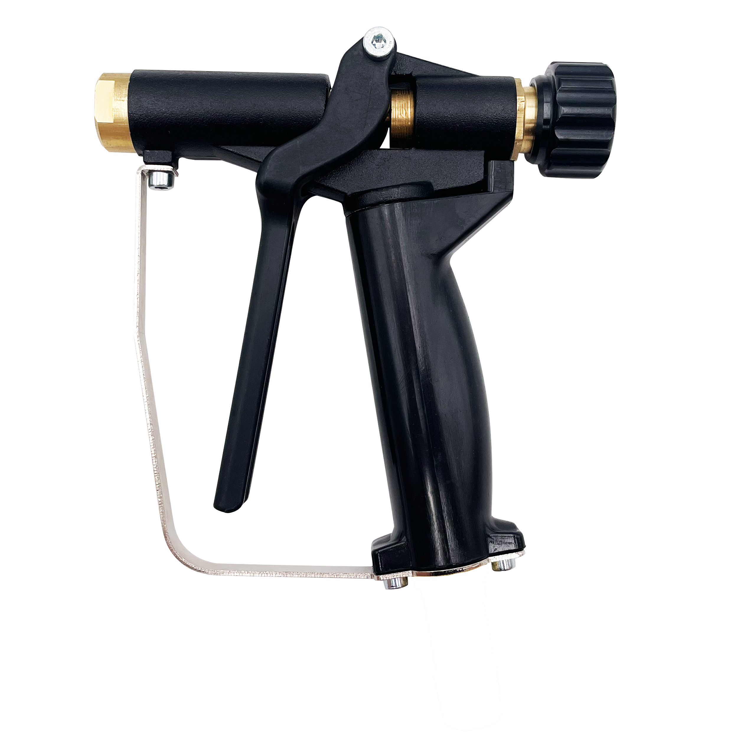 Safety washing gun multiclean, compressed air connection: G½ female; nozzle: hole-Ø2 mm; aluminium, anodised
