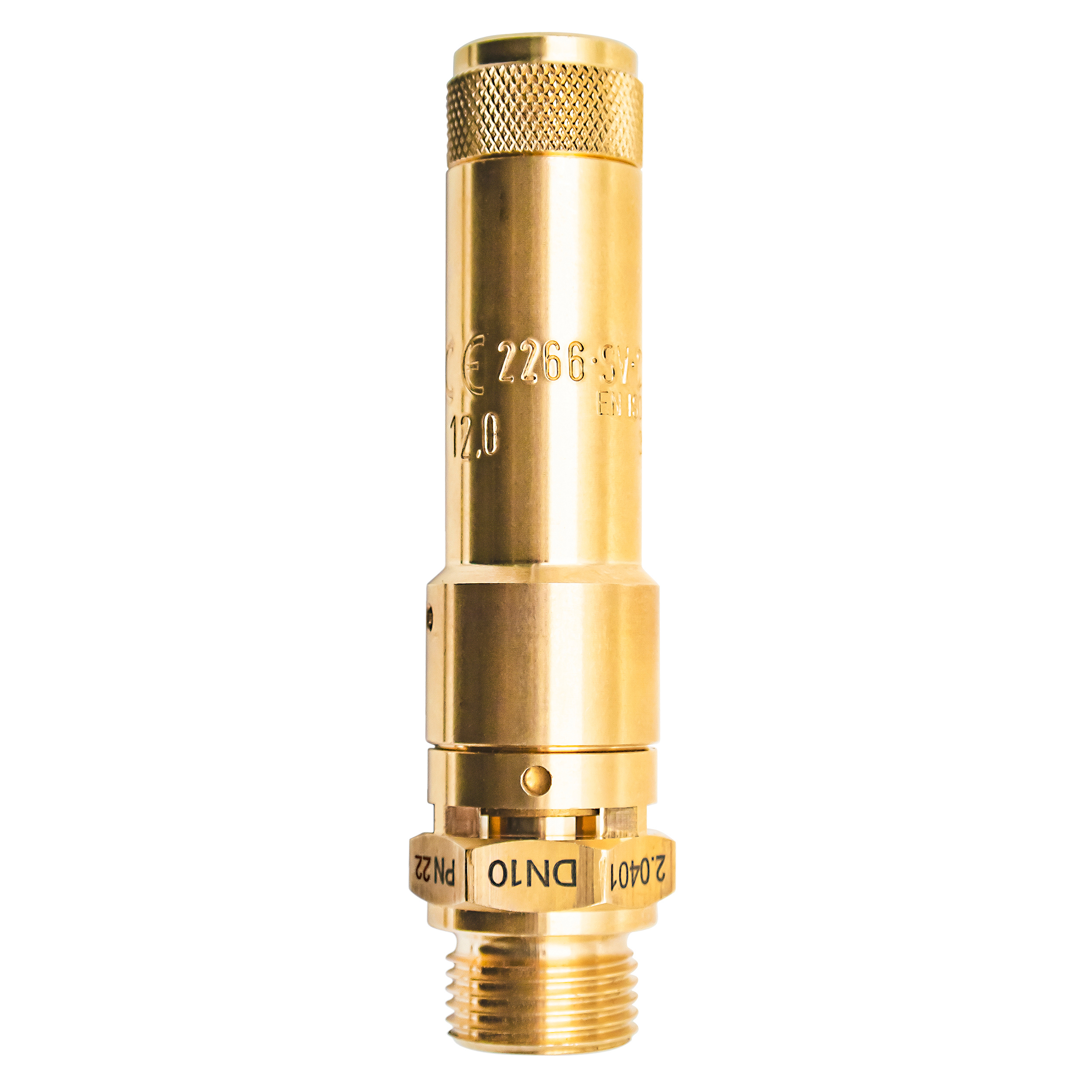 Savety valve component tested DN 10, G½, set pressure: 21.8 bar (316,1 psi)