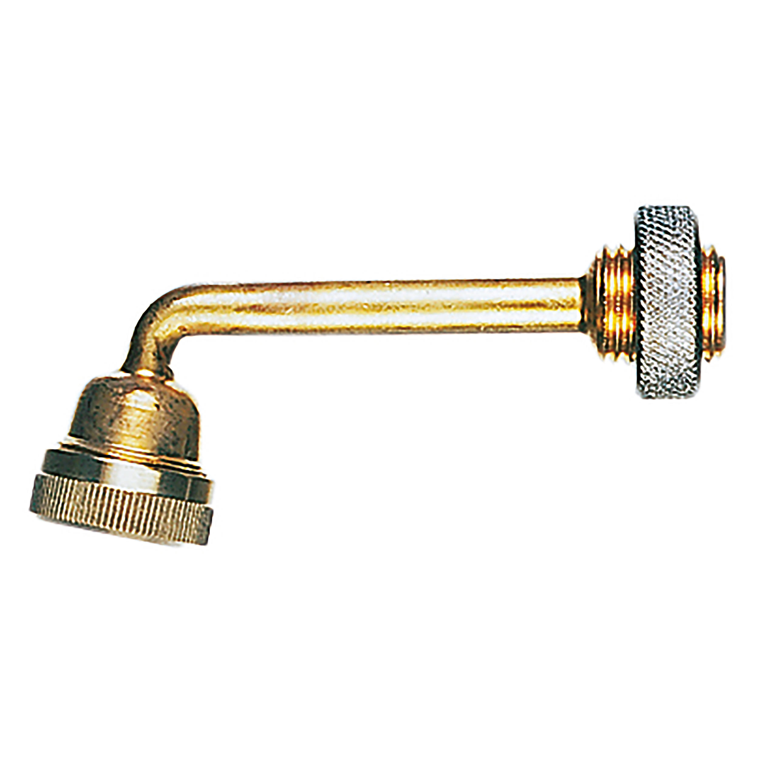 Bicycle pump nozzle head, connection: G¼ male, without knurled nut, angled, bicycle valve, brass