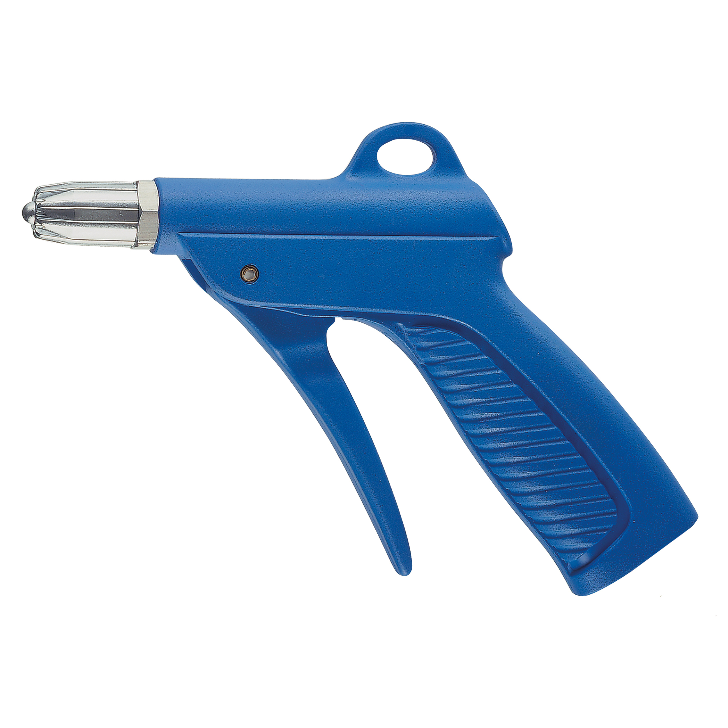 Blow gun, polyamide, blue, MOP 145 psi/10 bar, two-parts noise reducing and safety nozzle blowstar, G¼ female