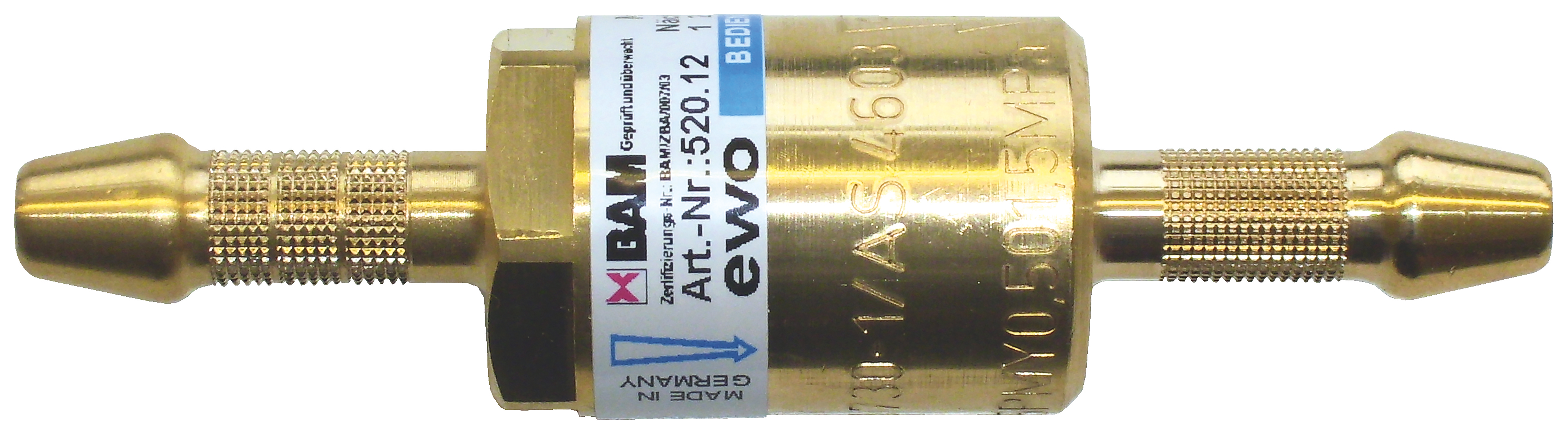 Einzelflaschensicherung Sauerstoff LW 6 - LW 6 (Schlauch) TT