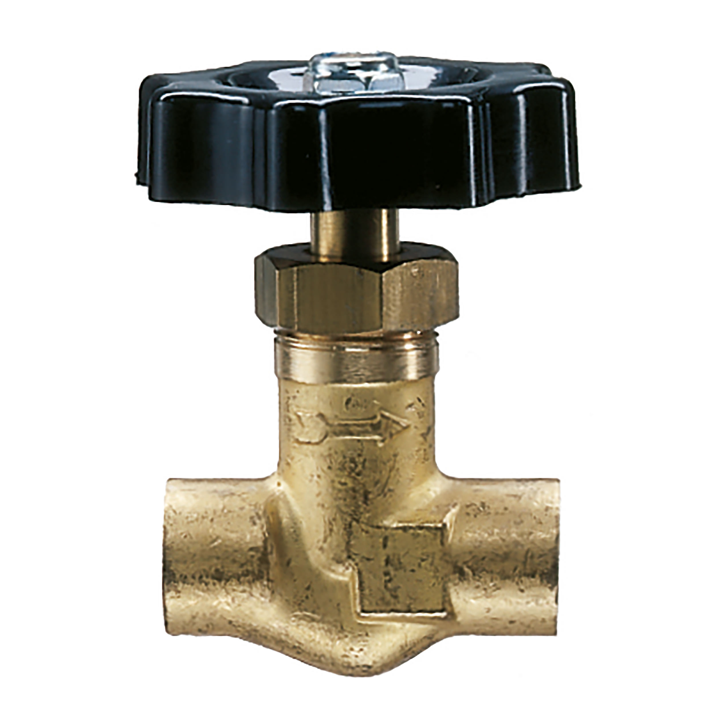 Shut-off valve, 2-way valve, manually operated, straight way type, max. operating pressure 580 psi, G¼ f, DN 6, length: 43 mm