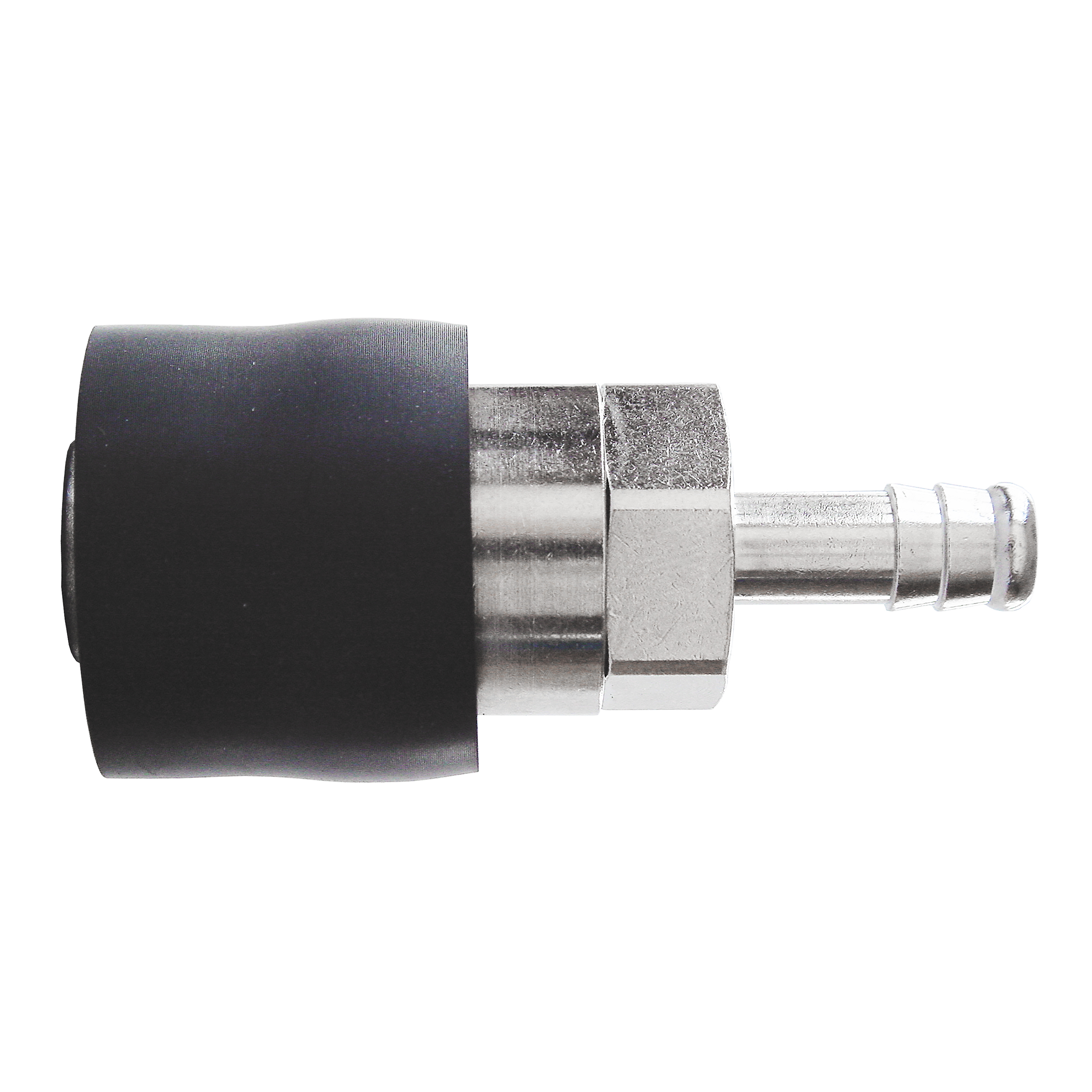 DN 7.8 safety coupling, hose nozzle and protective rubber sleeve
