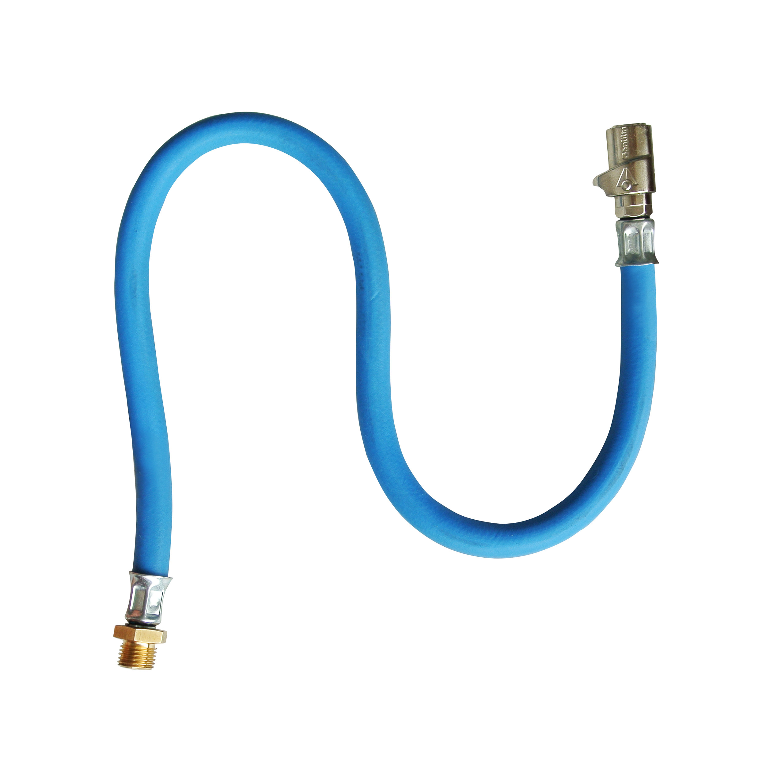 Filling hose, Blubird, length: 0.5 m, rotatable, G1/4a, quick connector up to 12 bar/174psi