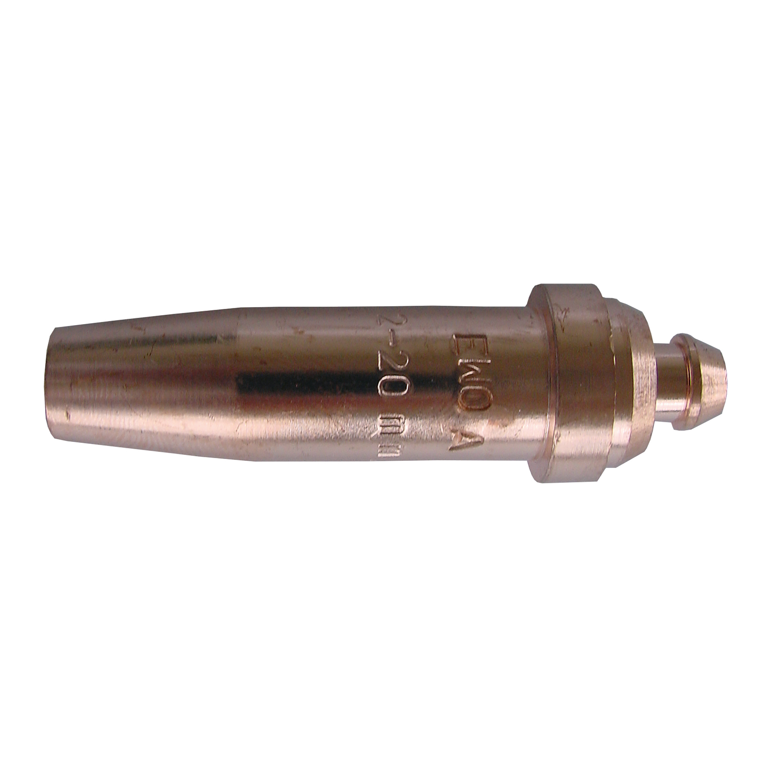 Cutting nozzle/block nozzle, 3 – 20 mm, oxygen pressure: 2 – 4 bar, consumption (l/h): oxygen: 1,400 – 2,000/acetylene: 450 – 600