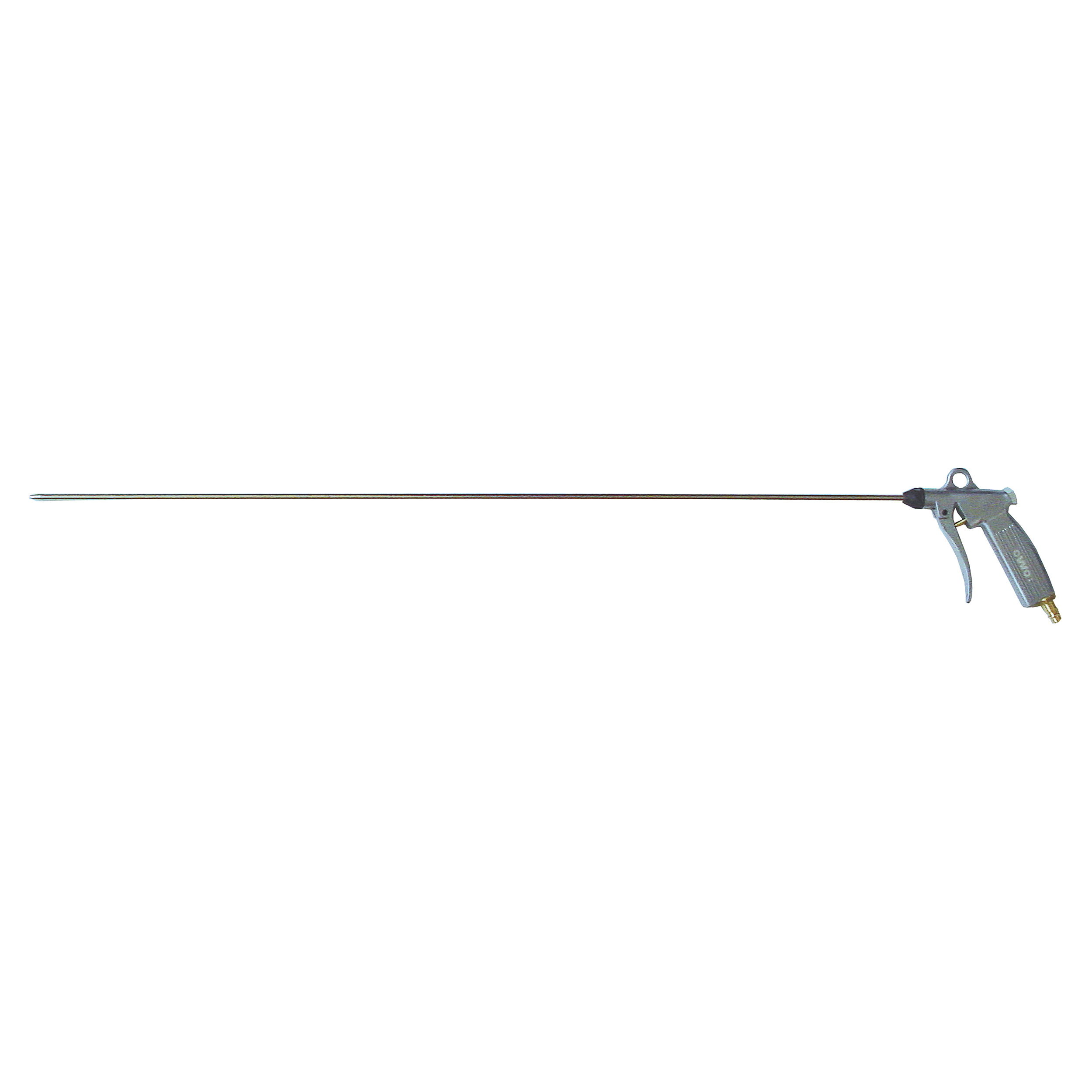 Blow gun, alu, die-cast, MOP 145 psi/10 bar, special extension nozz.: hole-Ø2.3 mm, l: 800 mm, steel; coupl. plug DN 7.2, straight