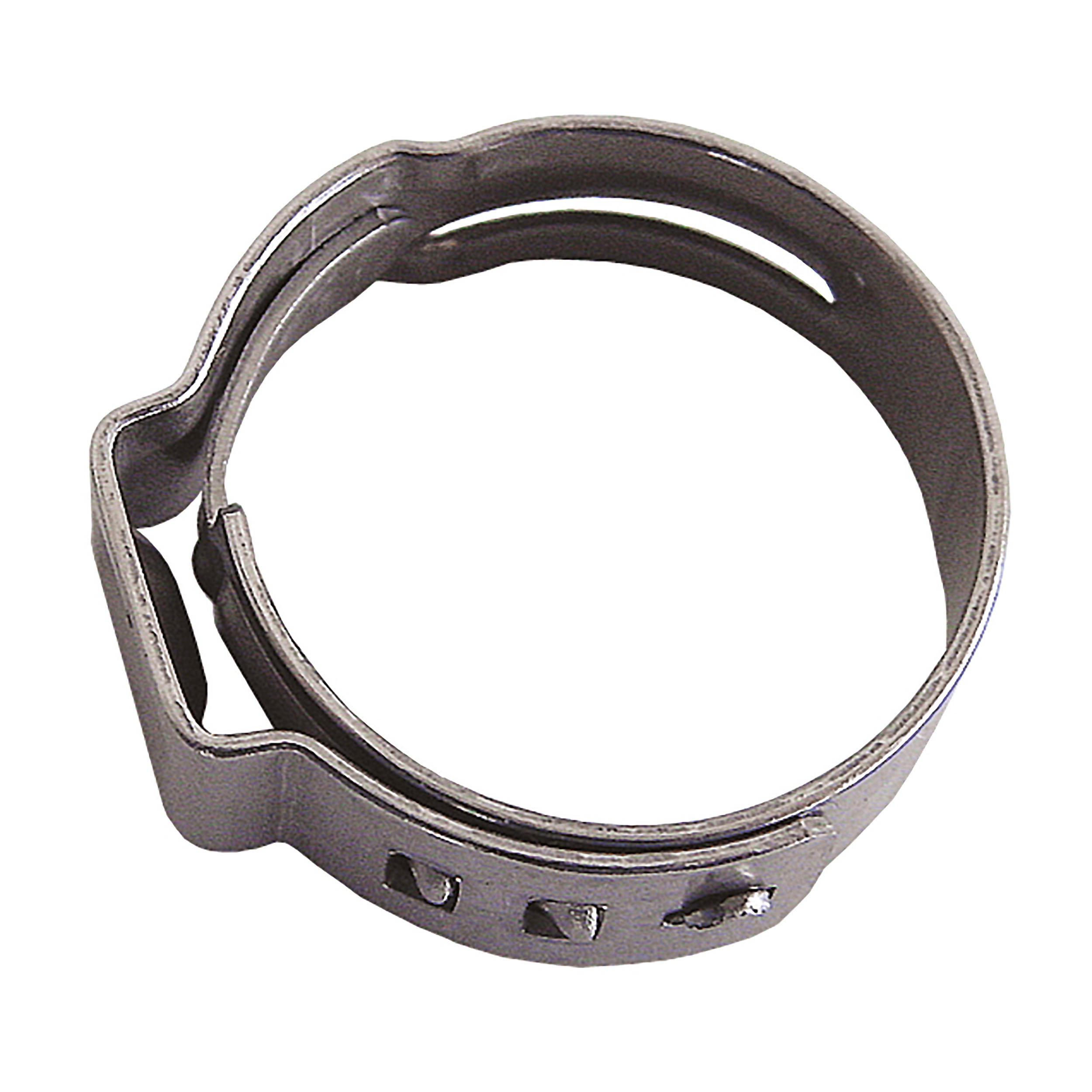 Stepless hose clamps made of stainless steel (1.4016)