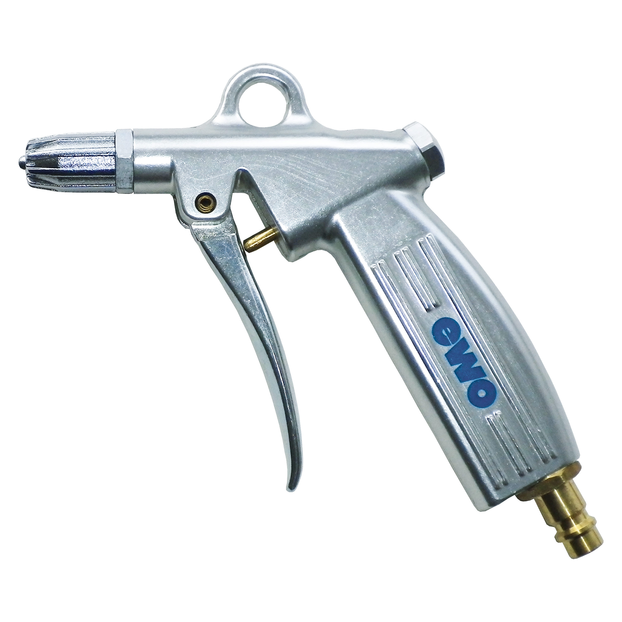 Blow gun, aluminium, forged, clear anodised, safety nozzle blowstar: metal design, 2-part nozzle; G¼ female