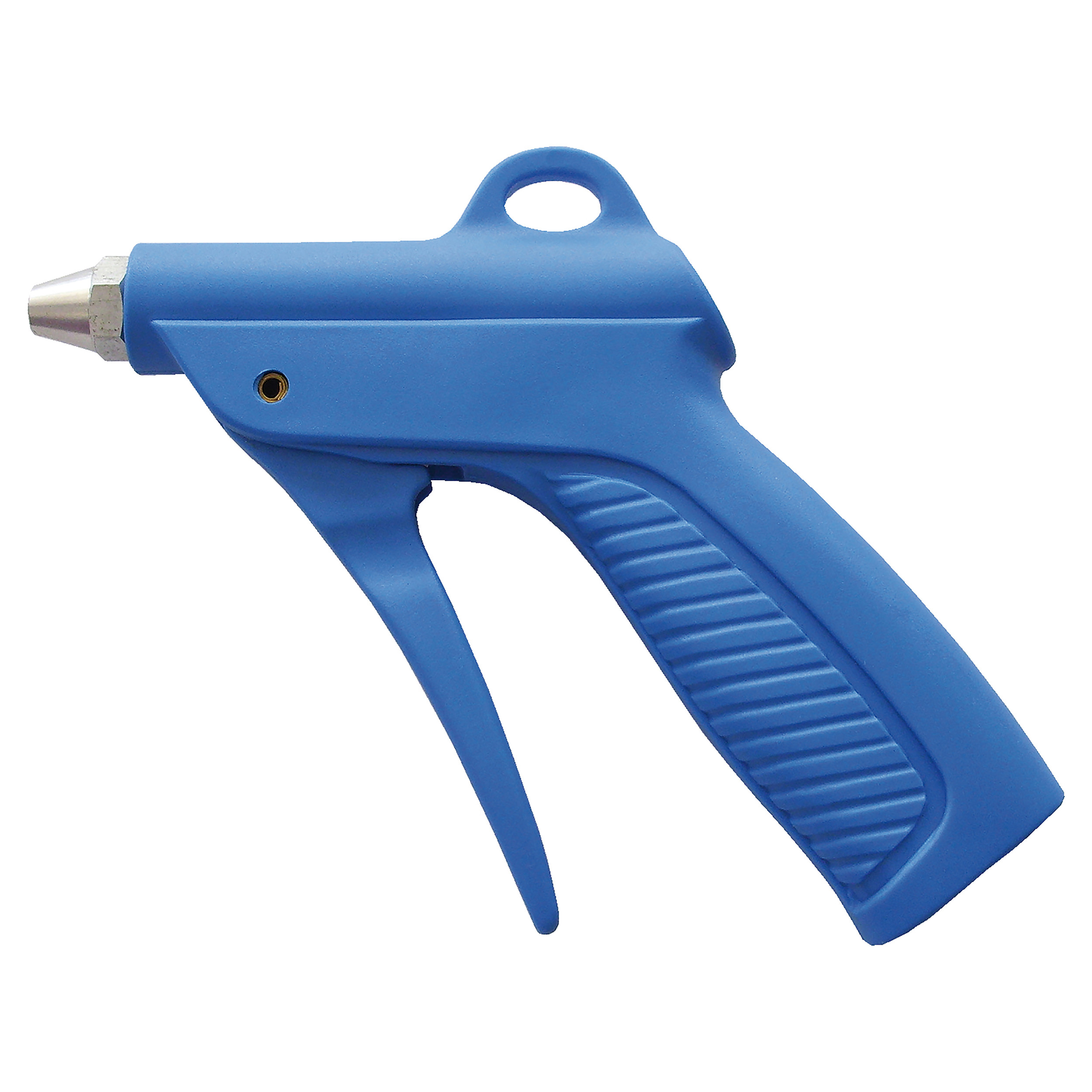 Blow gun, polyamide, blue, MOP 145 psi/10 bar, standard nozzle: hole-Ø1.5 mm, aluminium; coupling plug DN 7.2