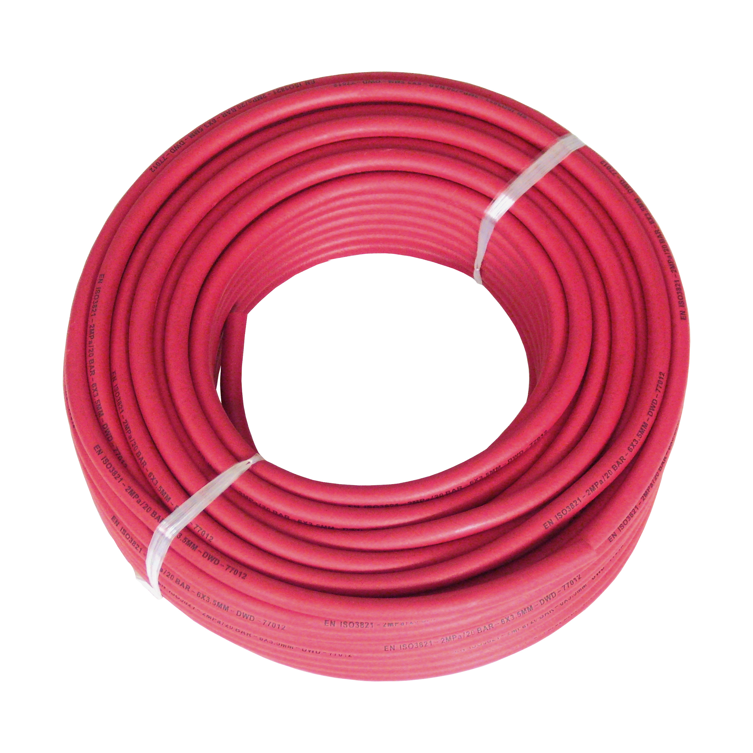 Autogenous hoses Acetylene red DN6x3,5 EN 559 whole roll of 40m