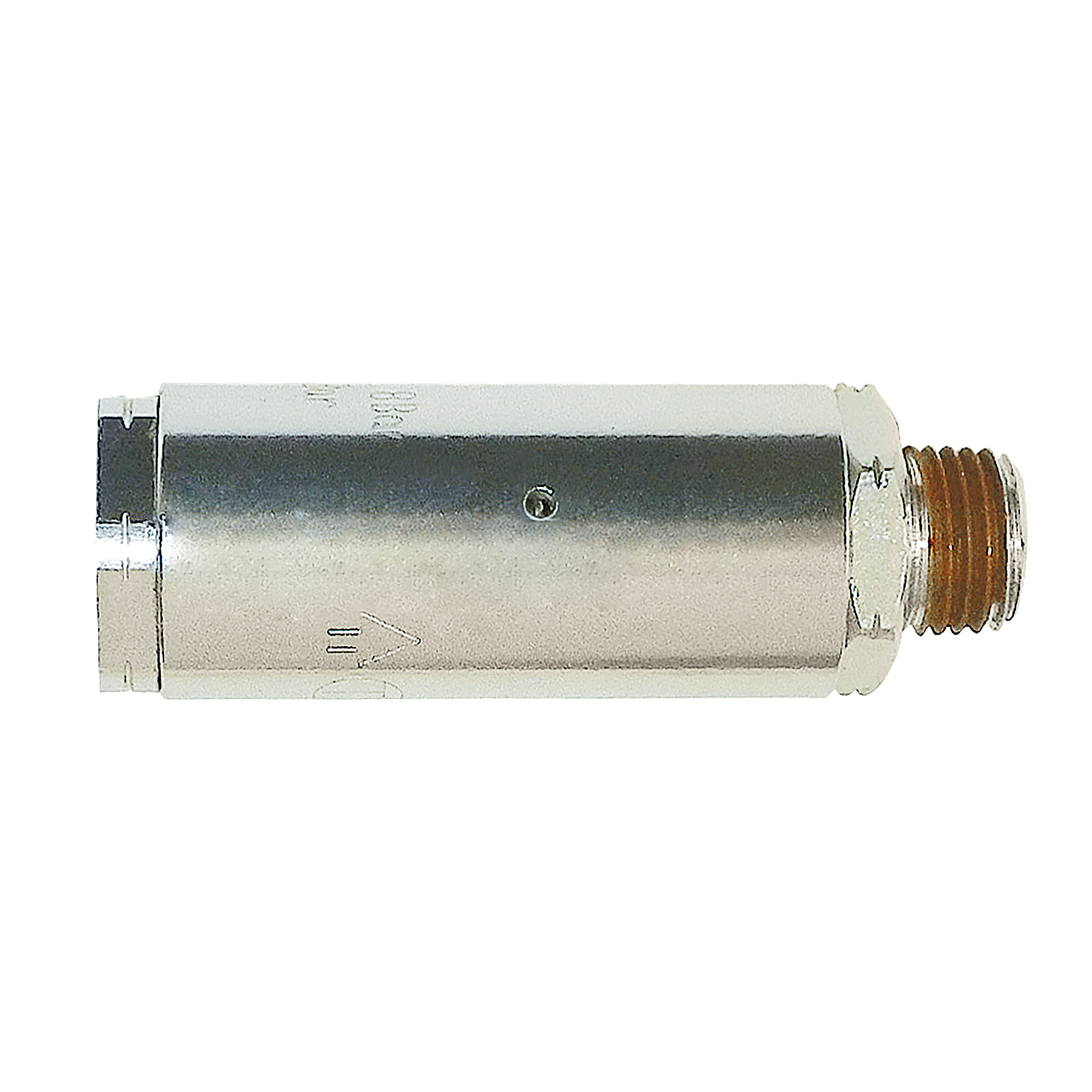 Inline pressure regulator, 87 psi preset, G¼, Ø21.8 mm, l: 62.7 mm, max. pressure 232 psi, min. pressure 116 psi, aluminum, 41 g