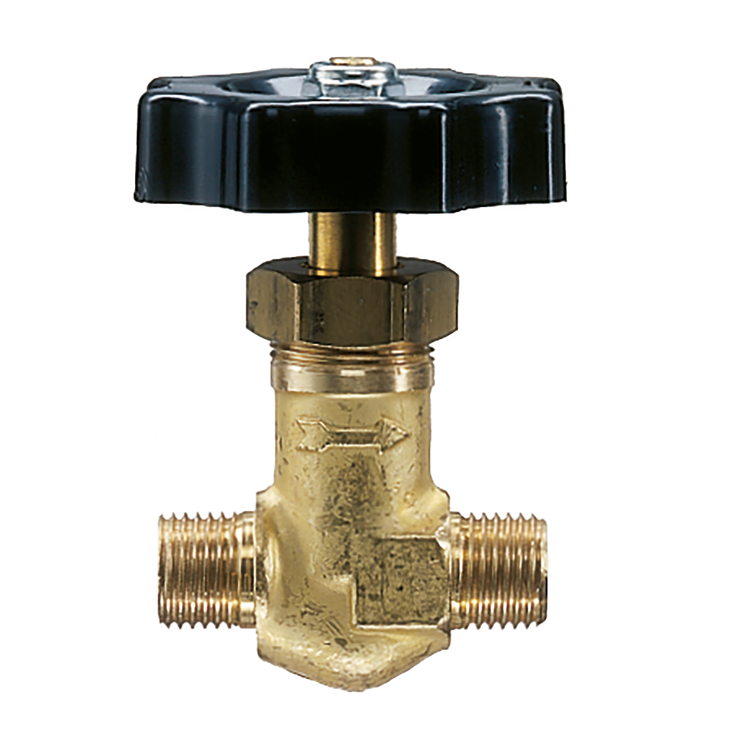 Pin control valve, straight way type, DN 4, max. operating pressure: 580 psi, i: 11 mm, connection thread: ¼ male, l: 42 mm
