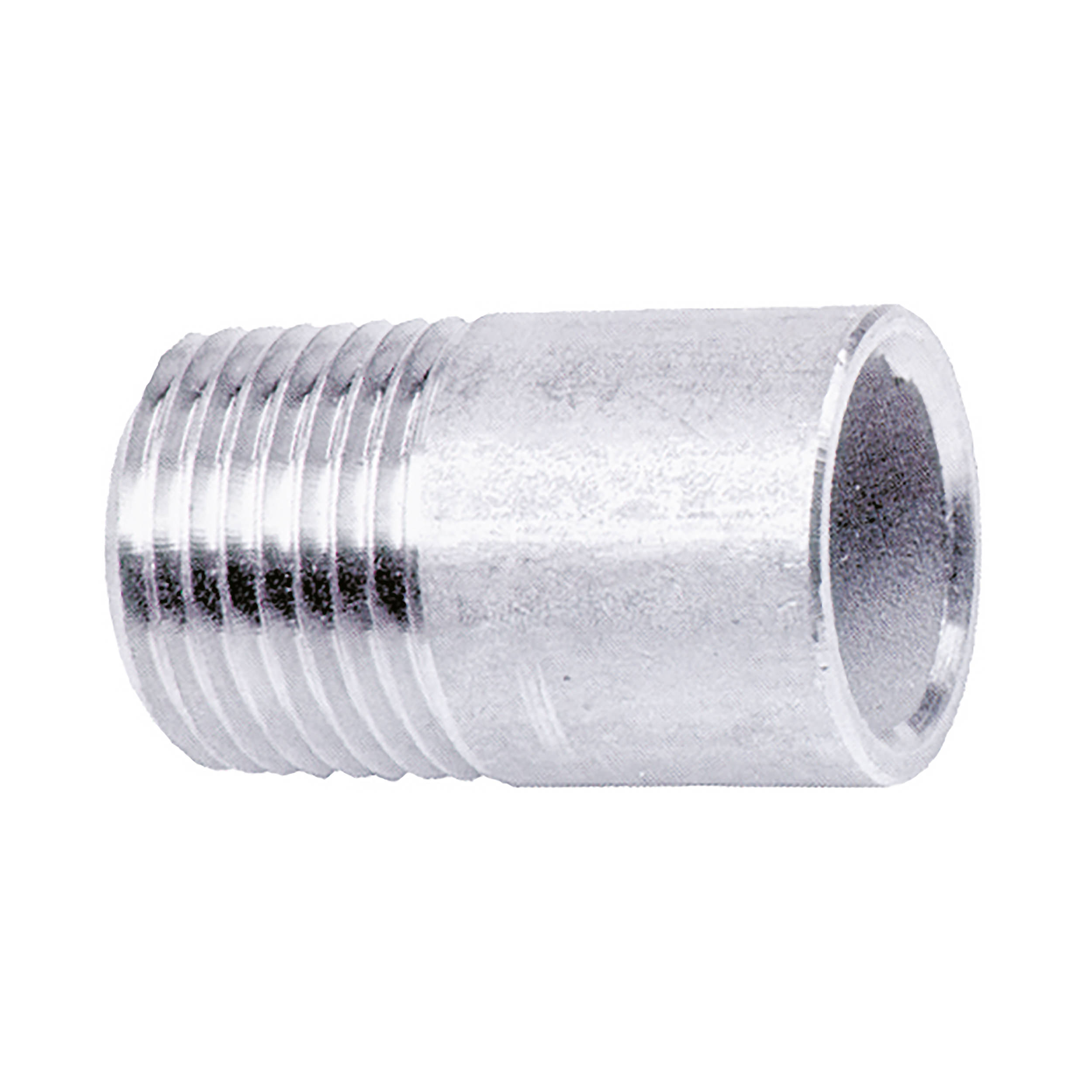 Welding plug made of tube, stainless steel, male thread